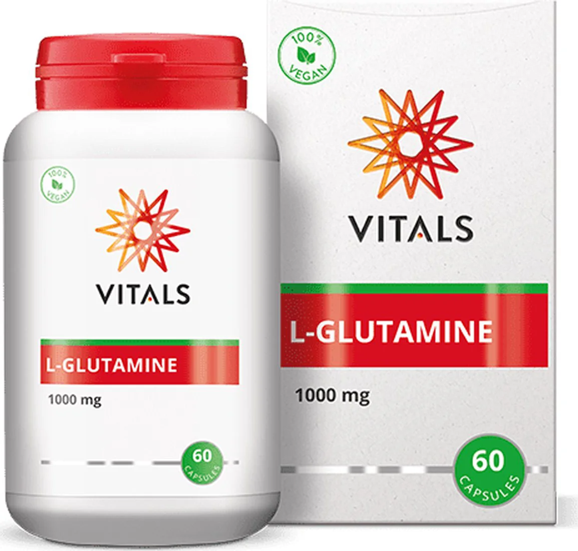 Vitals L-Glutamine 1000 mg Capsules 60CP