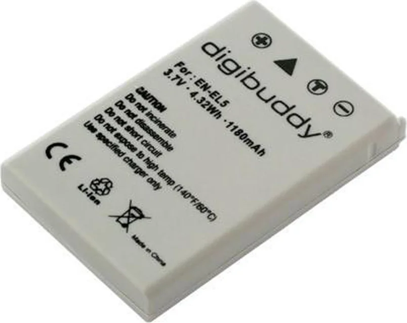 Camera accu compatibel met Nikon EN-EL5 / 1180 mAh