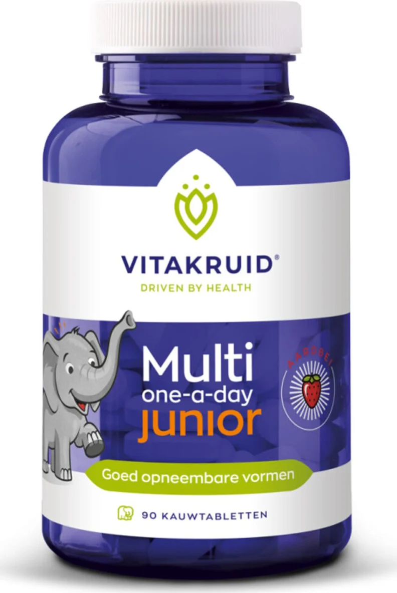 Vitakruid Multi one-a-day Junior Kauwtabletten 90KTB