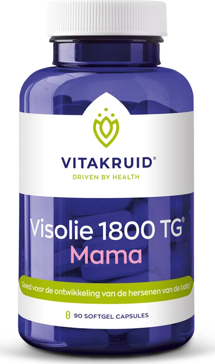 Vitakruid Visolie 1800 TG Mama Softgels 90SG