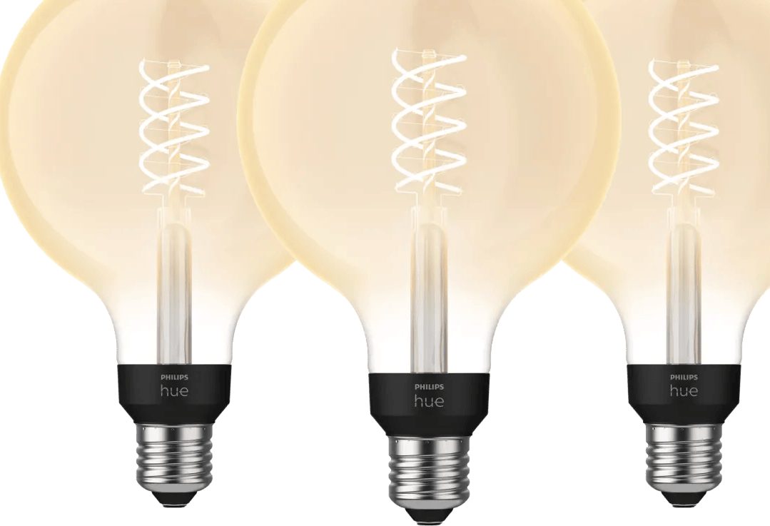 Philips Hue Filamentlamp White Globe XL E27 - 2023 - 3-pack