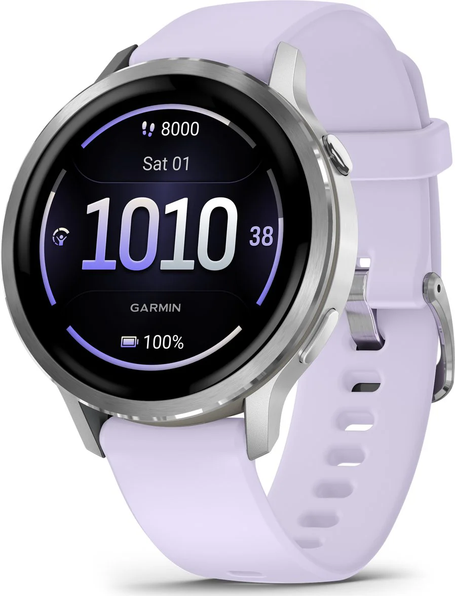 Garmin Venu 4 Zilver/Paars 41 mm
