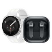 Samsung Galaxy Watch 9 Wit 40mm + Samsung Galaxy Buds4 Zwart