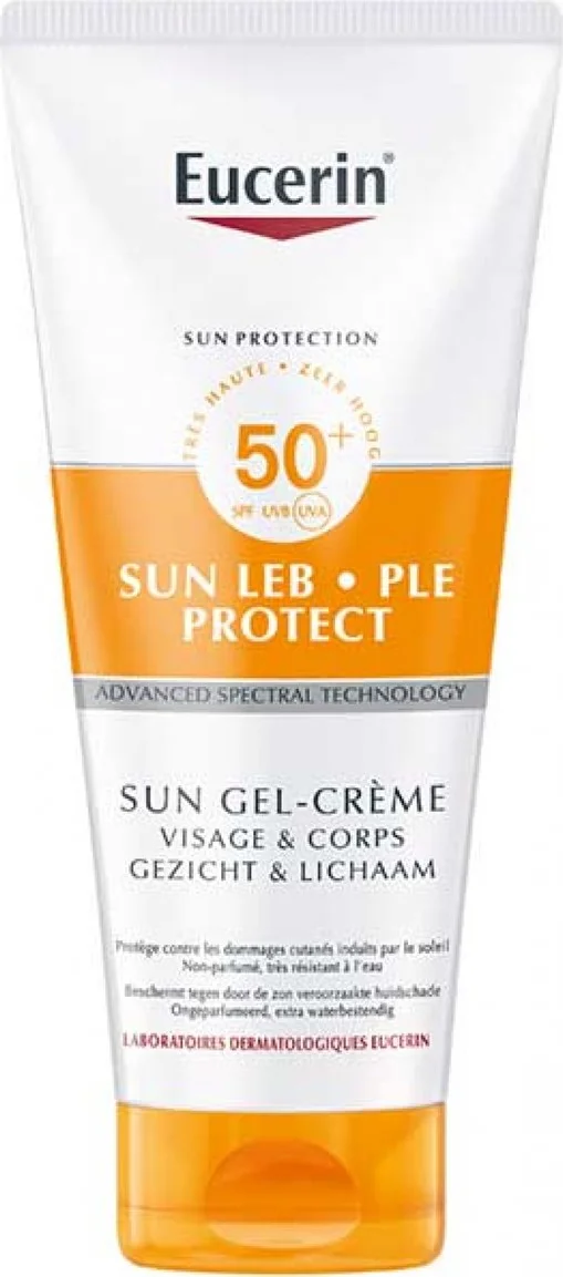 Eucerin Sun PLE Protect Sun Gel-Crème Gezicht en Lichaam SPF 50 200 ml