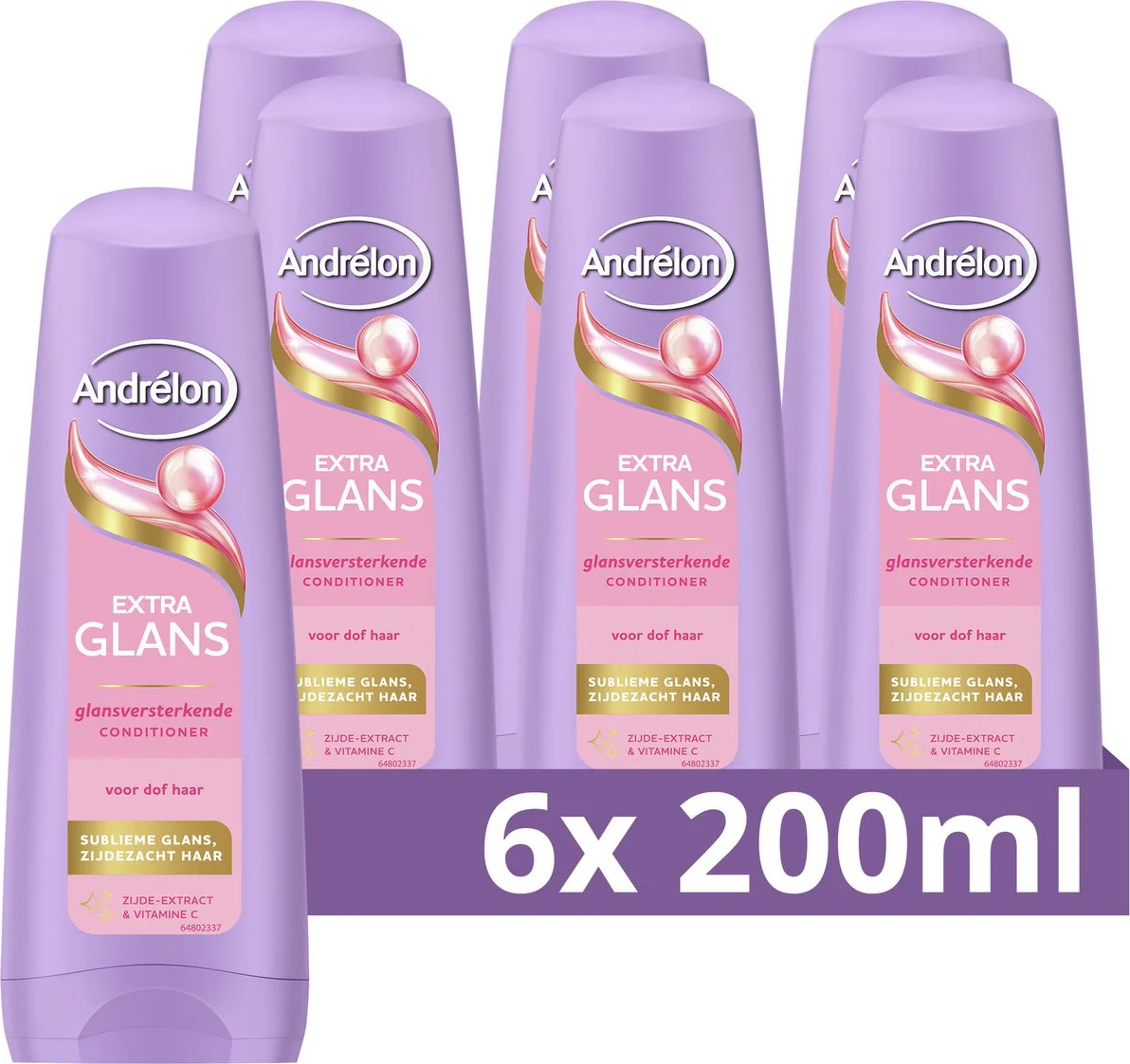 6x Andrélon Conditioner Extra Glans 200 ml
