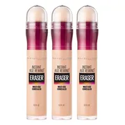 3x Maybelline Instant Anti Age Eraser Concealer 01 Light