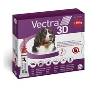 Vectra Anti-vlo & Teek 3D Hond XL >40 kg 3 stuks
