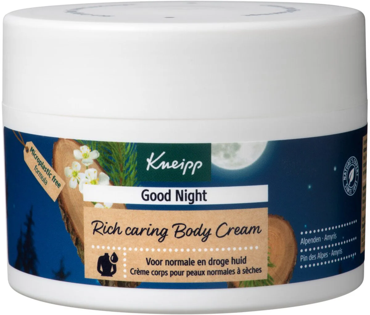 3x Kneipp Rich Caring Bodycrème Good Night 200 ml
