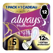Always Maandverband Platinum 5 Nacht 12 stuks