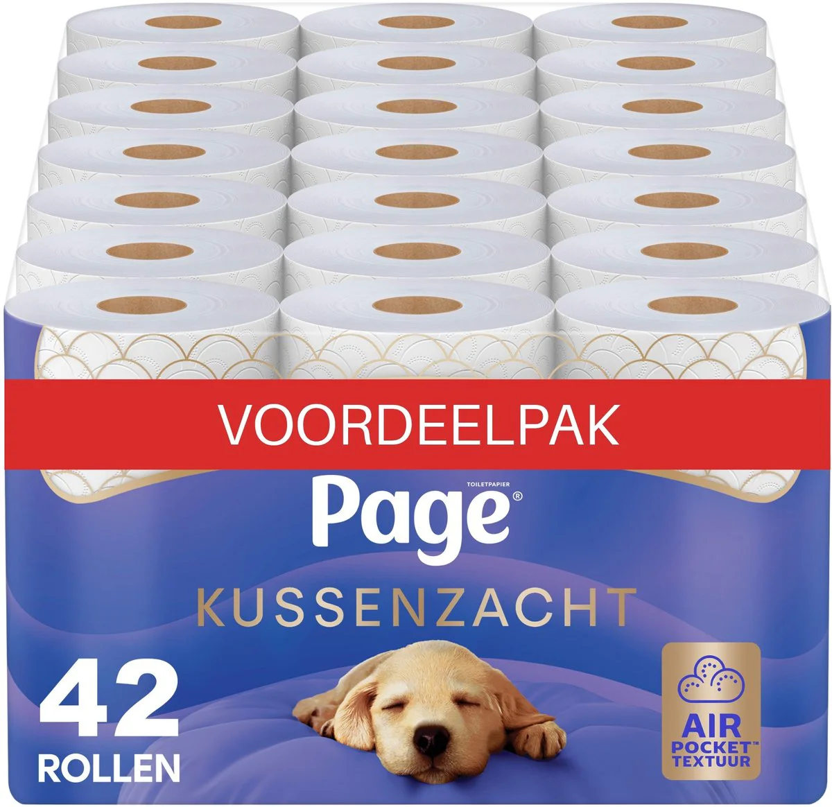 Page® toiletpapier - Kussenzacht wc papier - 42 rollen - Ultiem comfort - Voordeelverpakking