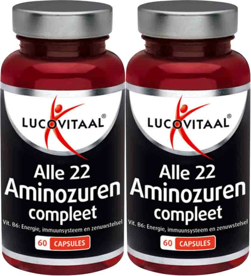 2x Lucovitaal Aminozuren Compleet + Vitamine B6 60 capsules