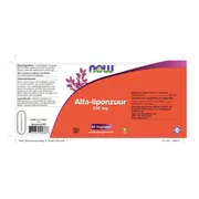 NOW Alfa-liponzuur 250mg Vegicaps 60ST