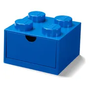 LEGO Bureaulade met 4 noppen - blauw