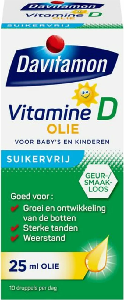 3x Davitamon Vitamine D Olie 25 ml