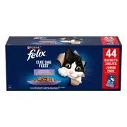 Felix Kattenvoer Nat Elke Dag Feest Gelei Mix Selectie Multipack 44x85 gr