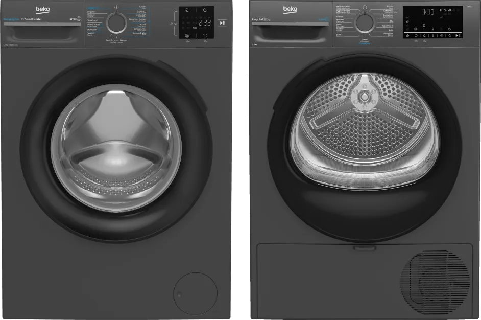 Beko BM3WFT3841A SteamCure + Beko BM3T3824A SteamCure