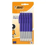 BIC M10 Original - Balpennen - Pen - Uitschuifbaar - Klikmechanisme - Balpen - Pennen - 10 Stuks