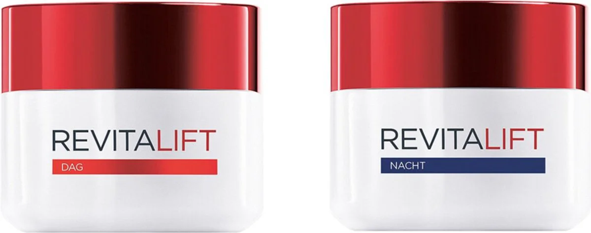 L'Oréal Revitalift - Dagcrème 1x 50 ml & Nachtcrème 1x 50 ml - Pakket