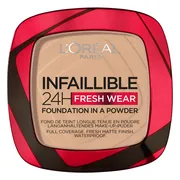3x L'Oréal Infaillible 24H Fresh Wear Foundation Poeder 130 True Beige 9 gr