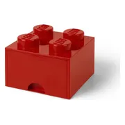 LEGO Rode opbergsteen met 4 noppen