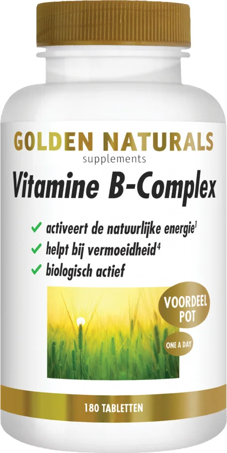 2x Golden Naturals Vitamine B-complex Vegan 180 tabletten