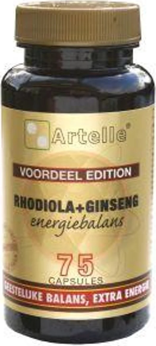 Artelle Rhodiola & Ginseng Energiebalans Capsules 75CP