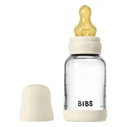 BIBS Glas Latex Slow Flow Babyfles 0+ Maanden Ivory