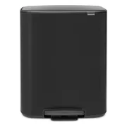 Brabantia Bo Pedal Bin 60 Liter Matt Black