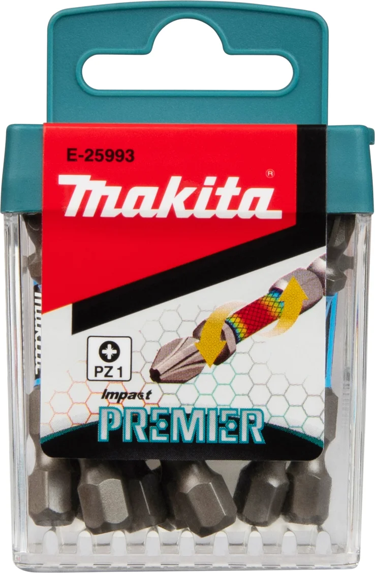 Makita E-25993 Impact Premier Slagschroefbit PZ1 x 50 mm 10 stuks