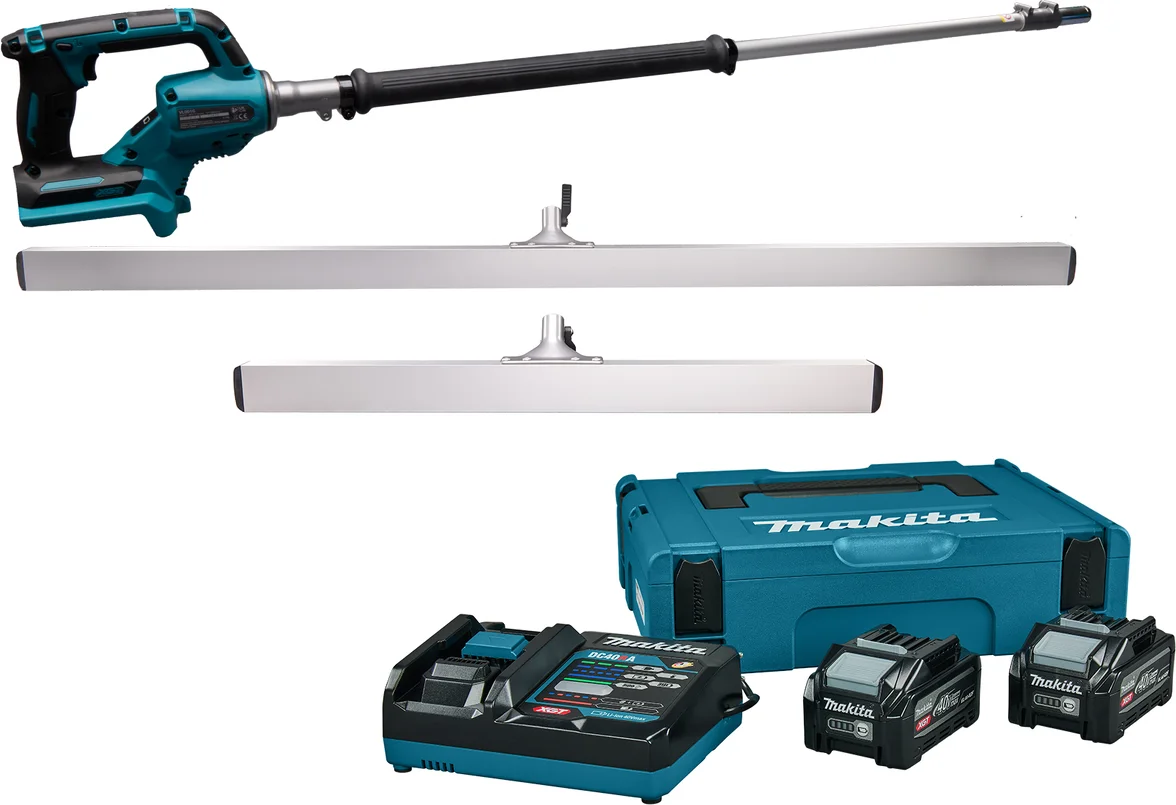 Makita VL001GU202 Accu trilspaan + 900 & 1800 mm afwerkspaan XGT 40V Max 4.0Ah