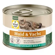 12x Vitalstyle Kattenvoer Blik Huid & Vacht 200 gr