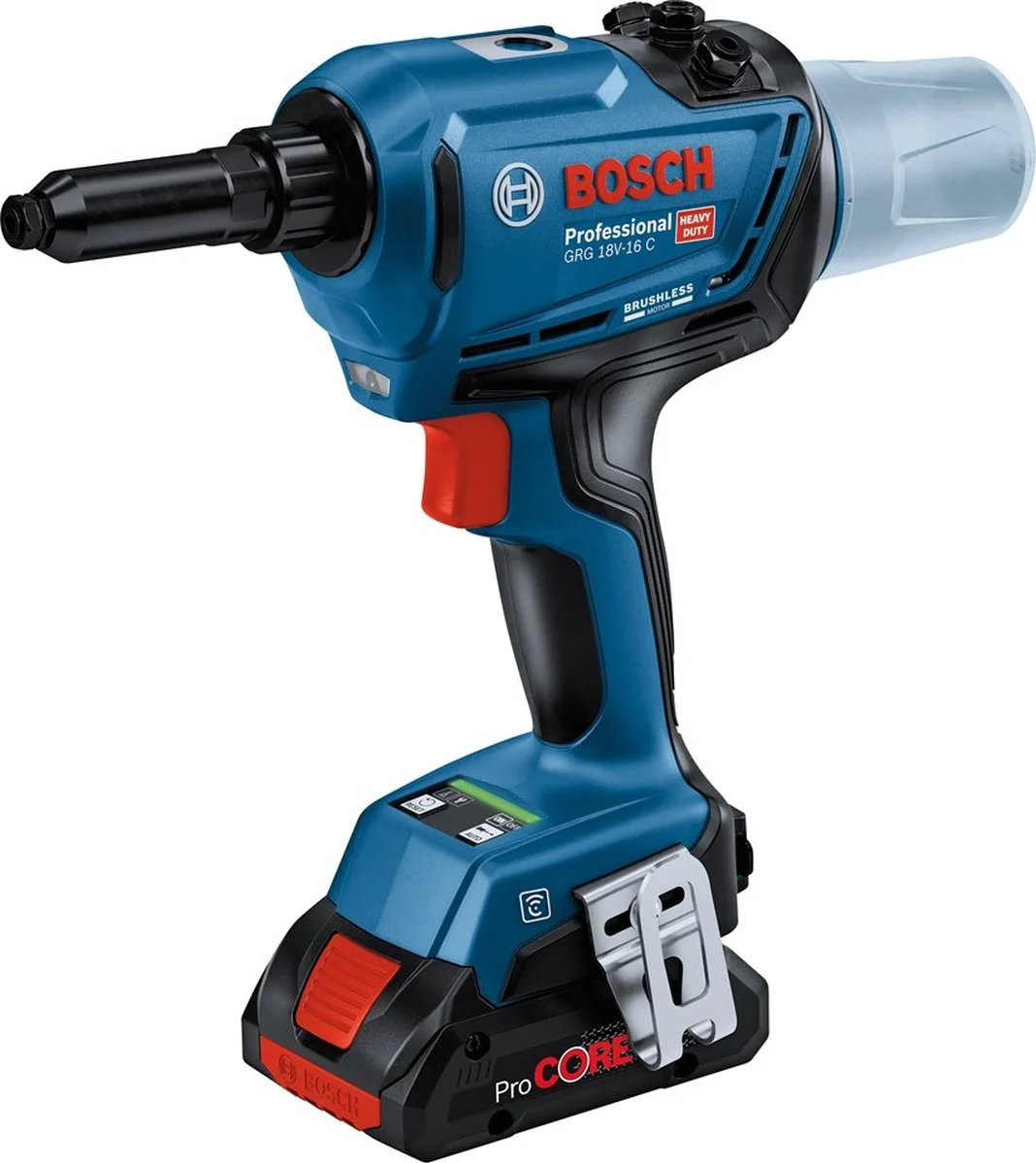 Bosch Professional PRO GRG 18V-16 C Accu popnageltang 2x 4.0Ah ProCore - 06019K5001