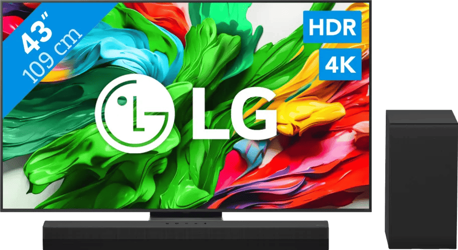 LG 43" QNED86 EVO 4K (2025) + LG DS40T