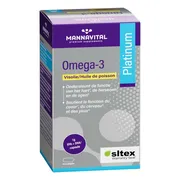 MannaVital Omega-3 Visolie Platinum Softgels 60SG