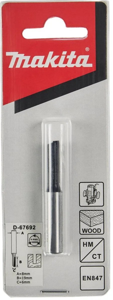 Makita D-67692 Groeffrees 6x19mm S8