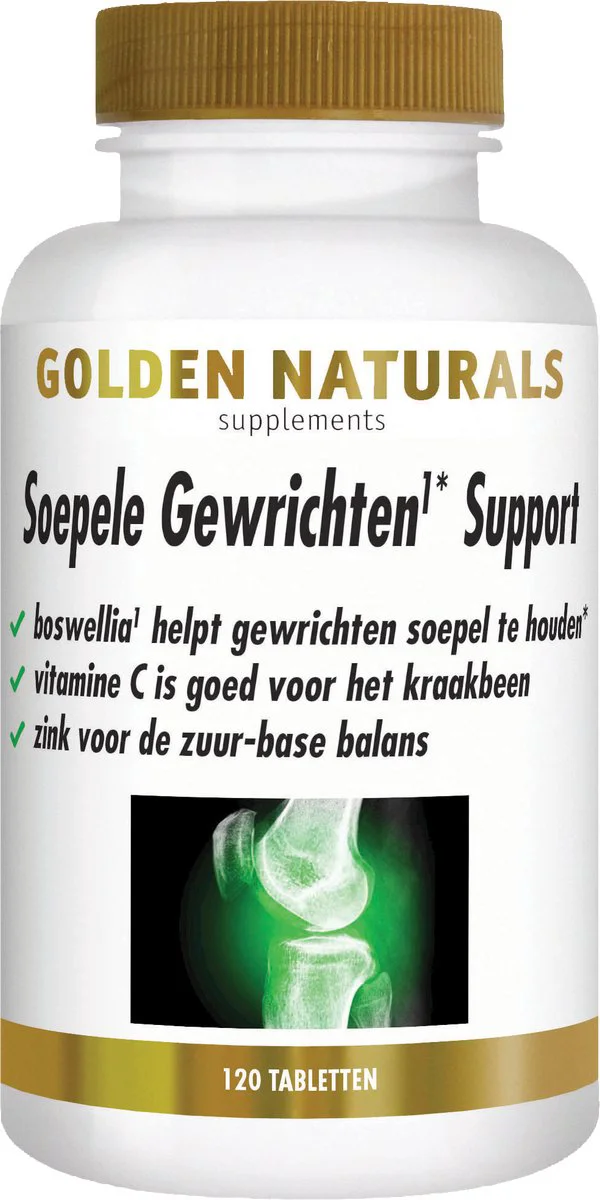 Golden Naturals Soepele Gewrichten Support 120 tabletten
