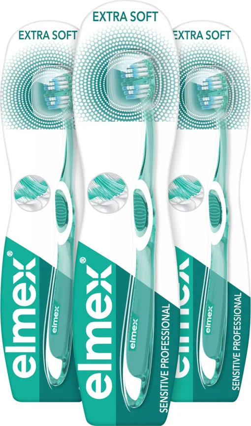 3x Elmex Tandenborstel Sensitive Professional