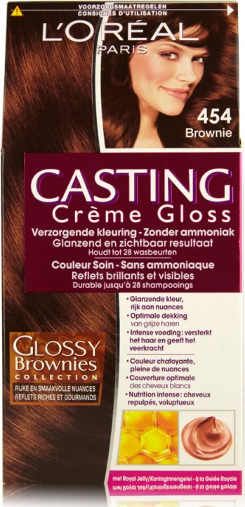 L'Oréal Casting Crème Gloss Semi-Permanente Haarkleuring 454 Mahonie Koperbruin
