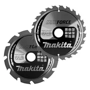 Makita Cirkelzaagbladenset voor Hout | Makforce | Ø 190mm Asgat 30mm 12T / 24T - B-49367