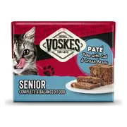 Voskes Original Paté Senior tonijn & Kabeljauw & Sperziebonen 8 x 95 gr