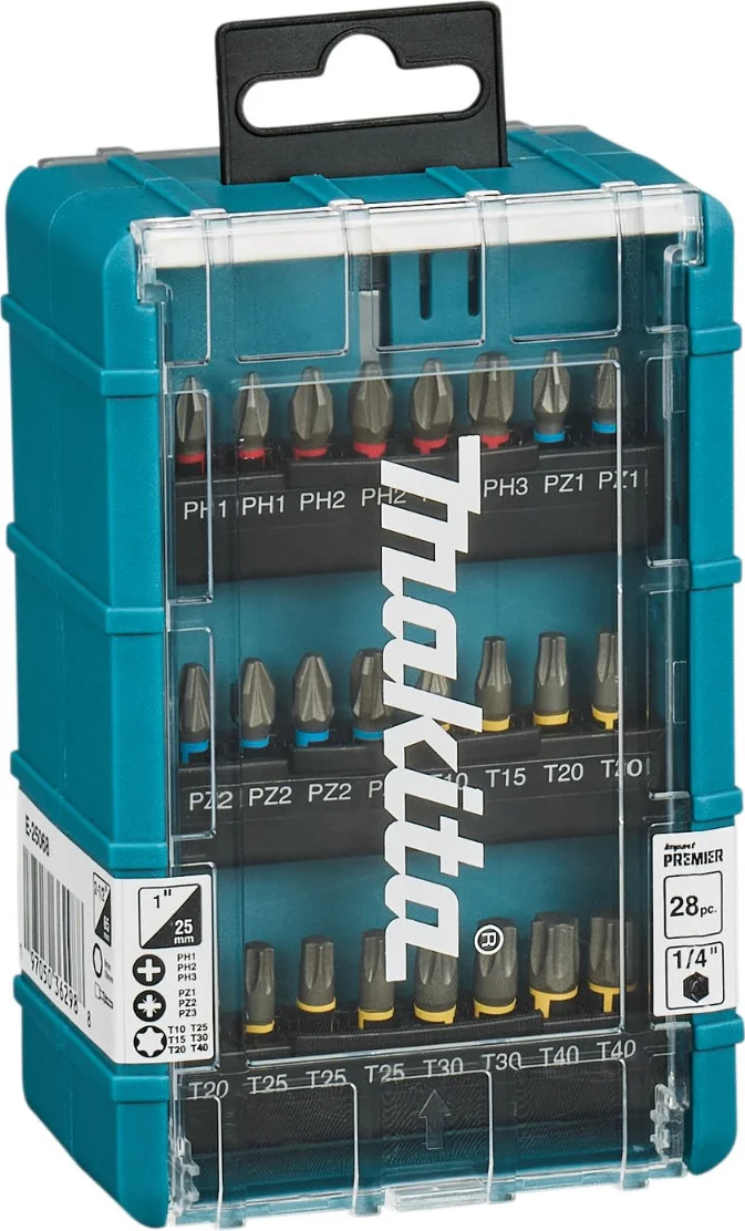 Makita E-25068 Impact Premier slagschroefbitset 28-delig