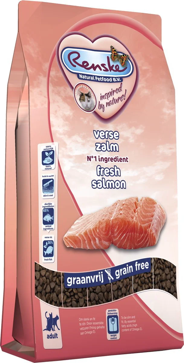 Renske Super Premium Adult Kattenvoer Zalm 6 kg