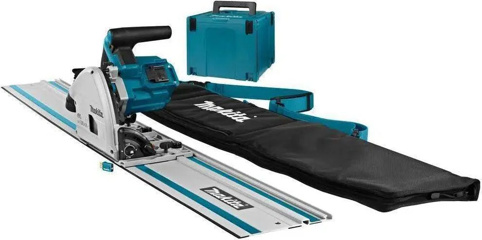 Makita DSP601ZJU2 Accu Invalcirkelzaag 165mm AWS + Geleiderail en Tas 2x18V Basic Body in Mbox