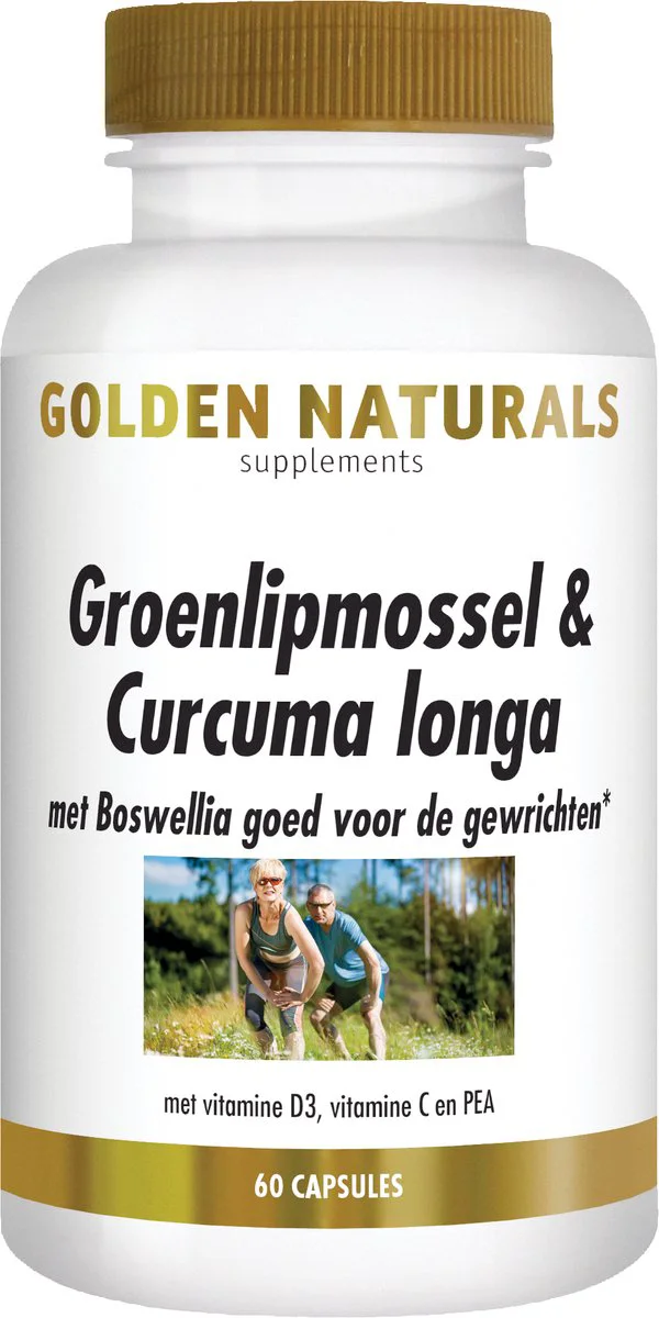 Golden Naturals Groenlipmossel & Curcuma longa 60 capsules
