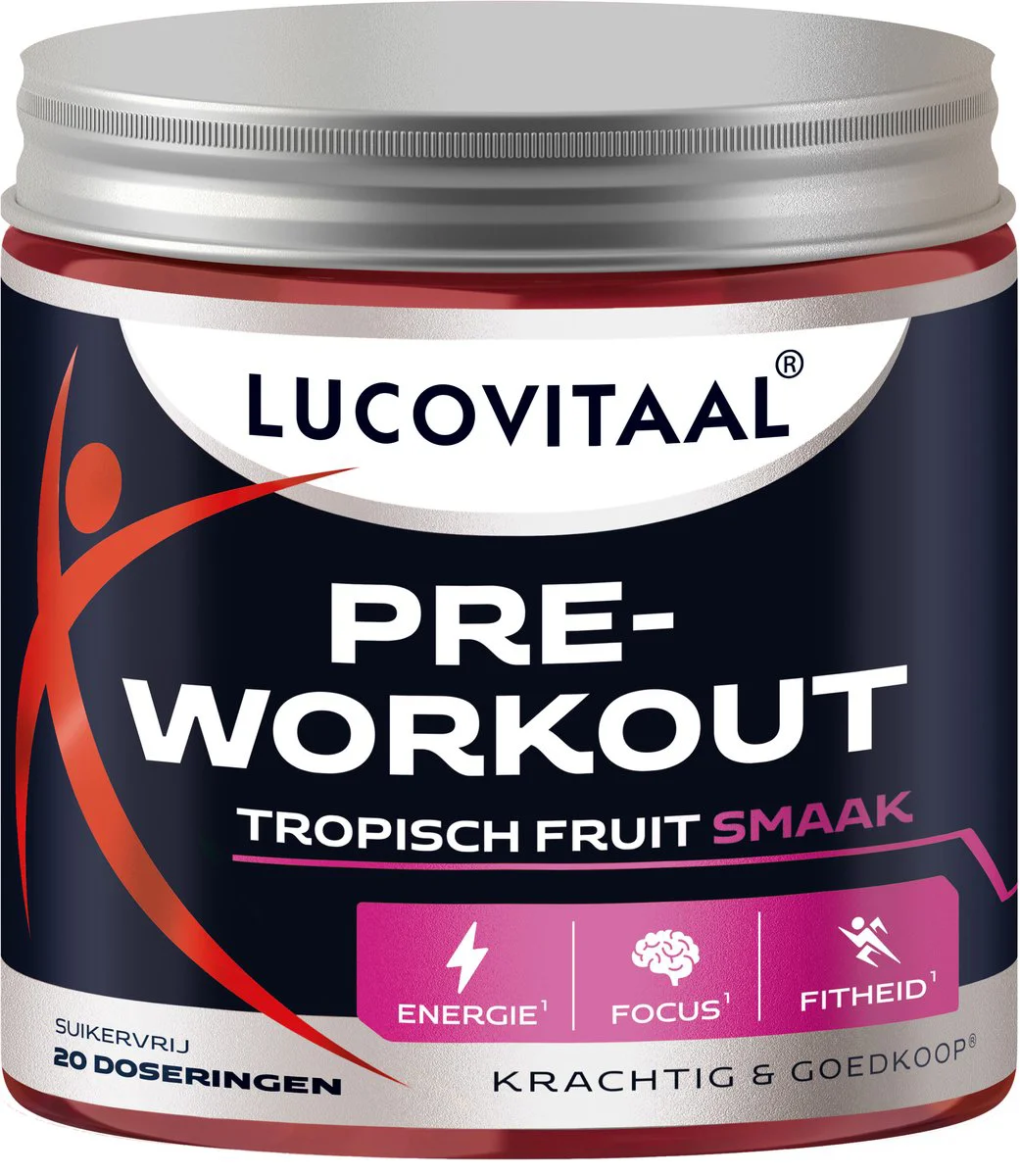 Lucovitaal Pre-Workout Tropisch Fruit 200 gr