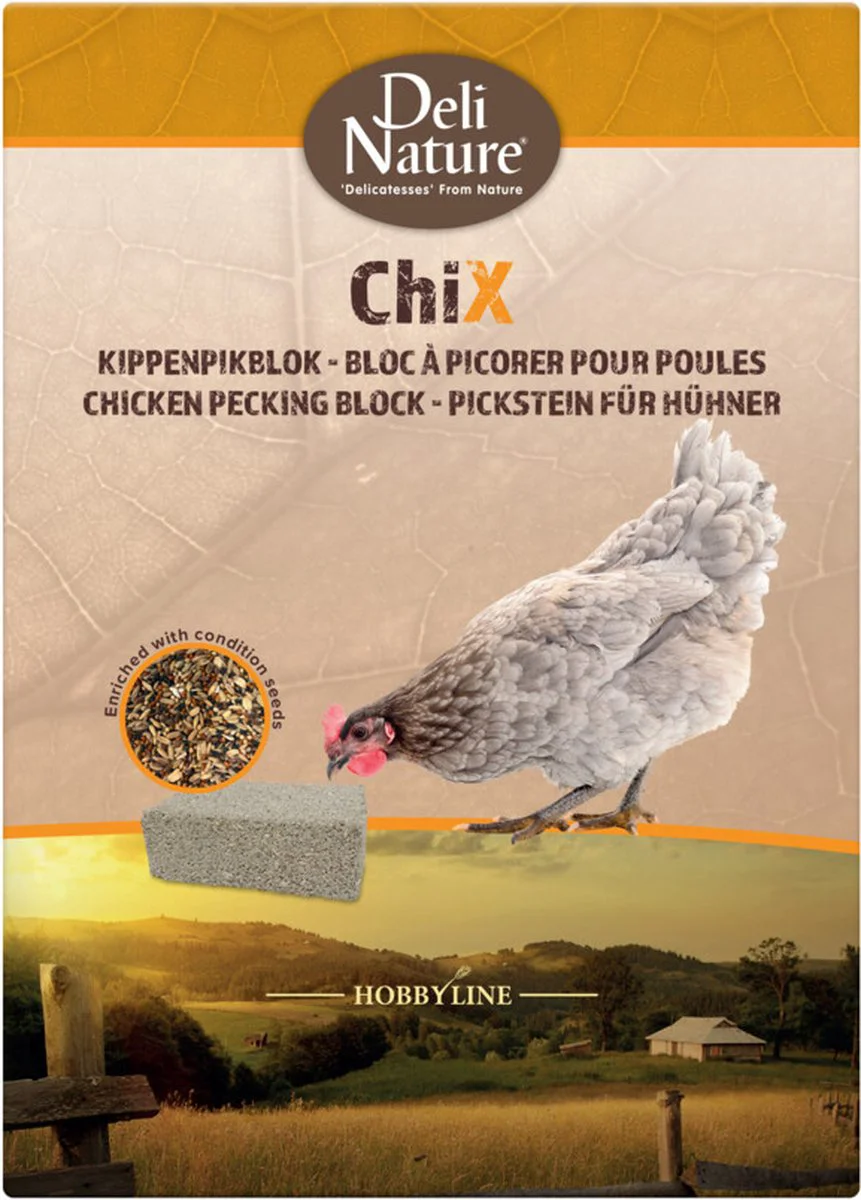 16x Deli Nature Chix Kippenpikblok 1 kg