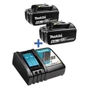 Makita Accu Starterset 18V DC18RC 2x BL1860B - DC18RCPT6