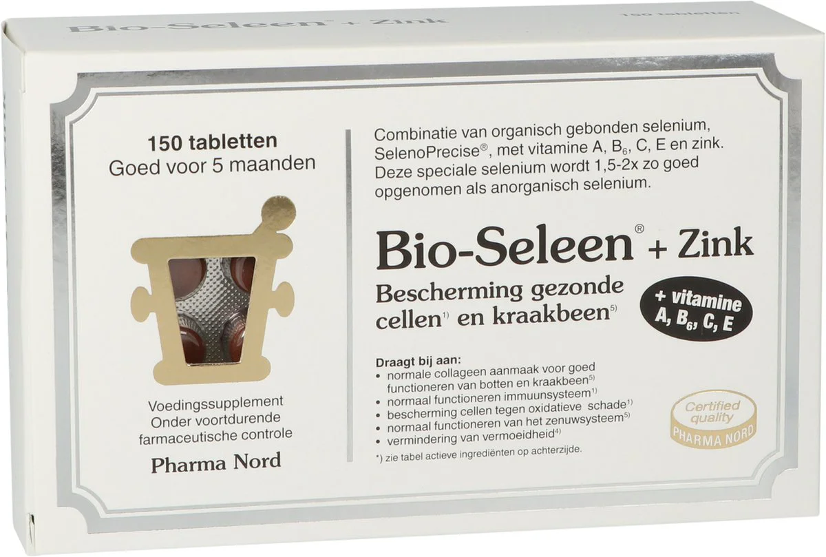 Pharma Nord Bio Seleen & Zink 150 tabletten