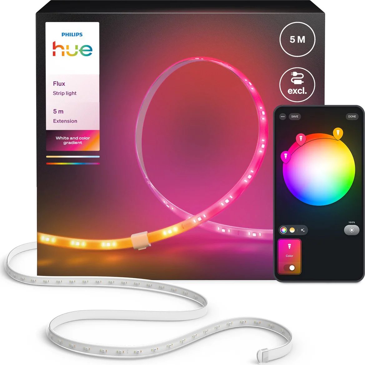 Philips Hue Flux LED Strip 5 meter Verlengstrip