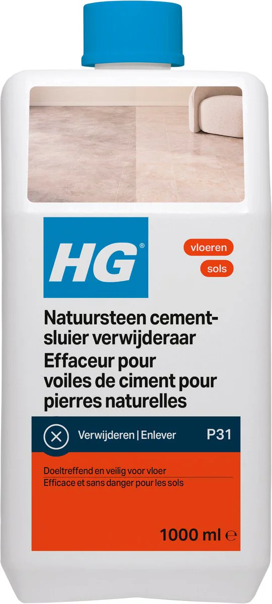 HG Natuursteen Cement & Kalksluier Verwijderaar 1 liter